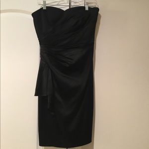 WHBM Strapless black semi-formal dress Size 6